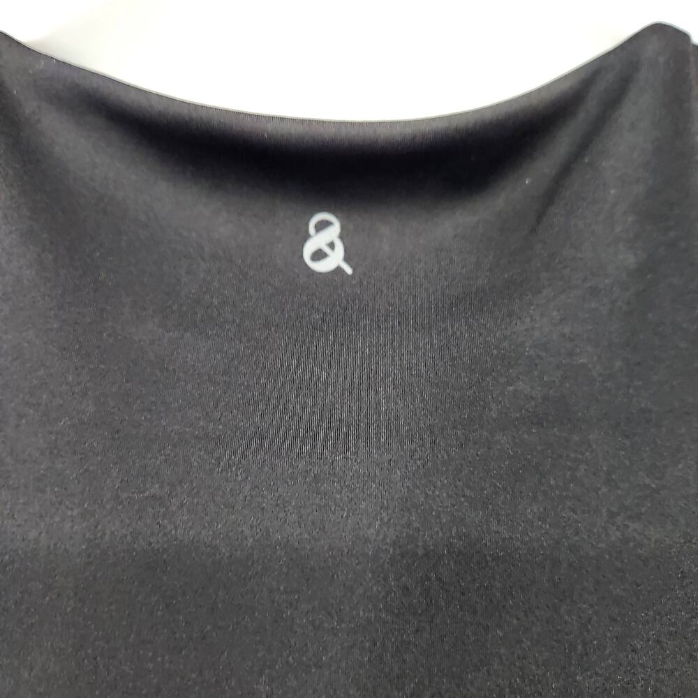Lou & Grey Black Side Bungee Pocket Built in Bra Tank Midi Dress Women's L - Picture 8 of 10